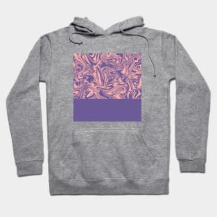 Liquid Swirl - Peach Bud and Ultra Violet Hoodie